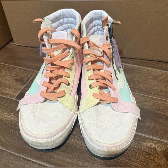 Vans Sk8-Hi Reissue CAP Pastel Multi-Color womens 10 - Picture 5 of 16
